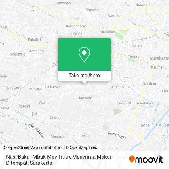 Nasi Bakar Mbak Mey Tidak Menerima Makan Ditempat map