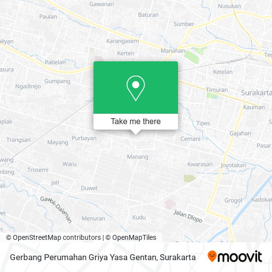 Gerbang Perumahan Griya Yasa Gentan map