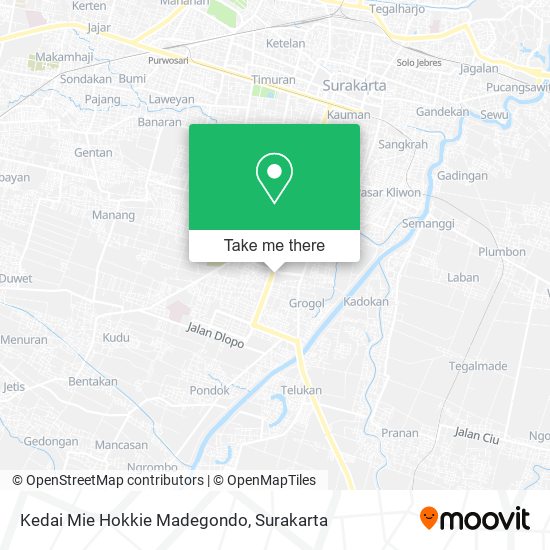Kedai Mie Hokkie Madegondo map