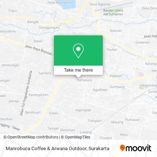 Manrobuca Coffee & Arwana Outdoor map