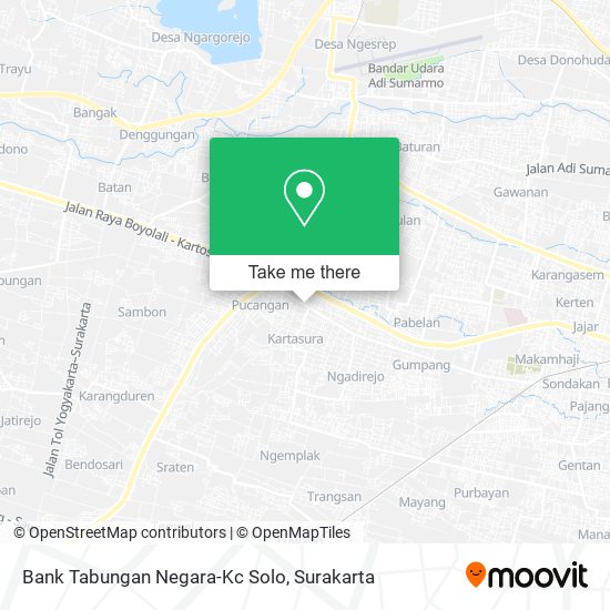 Bank Tabungan Negara-Kc Solo map