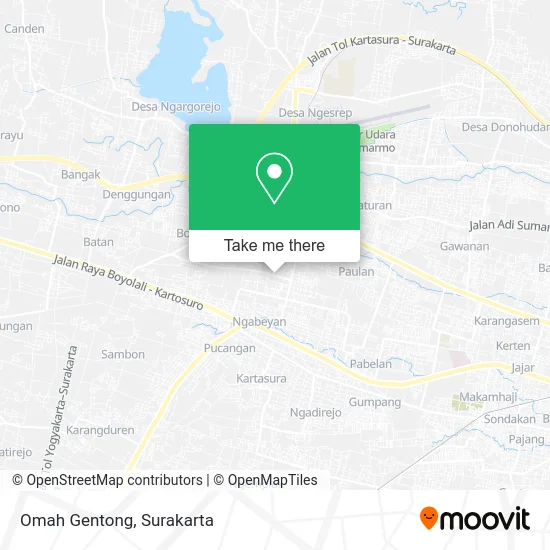 Omah Gentong map