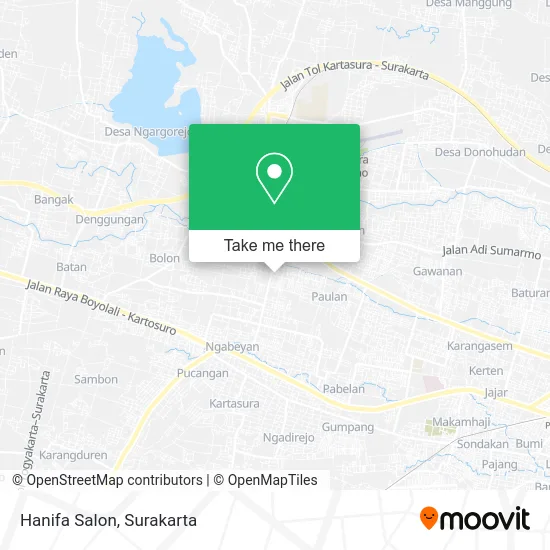 Hanifa Salon map