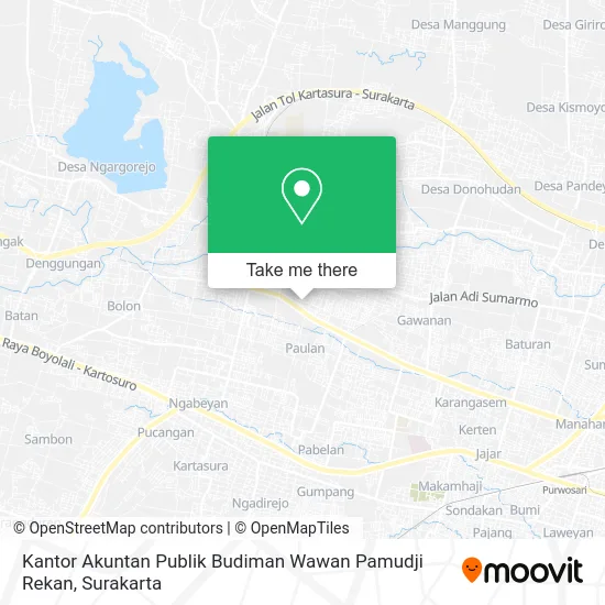 Kantor Akuntan Publik Budiman Wawan Pamudji Rekan map