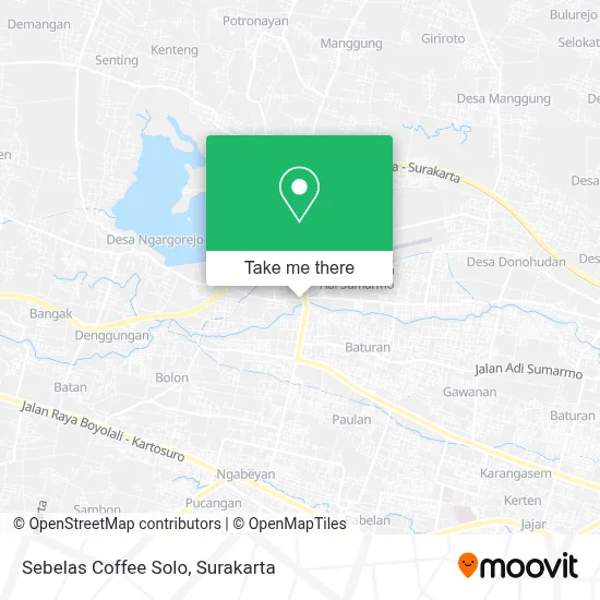 Sebelas Coffee Solo map