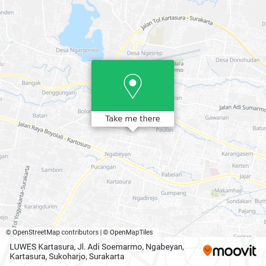 LUWES Kartasura, Jl. Adi Soemarmo, Ngabeyan, Kartasura, Sukoharjo map