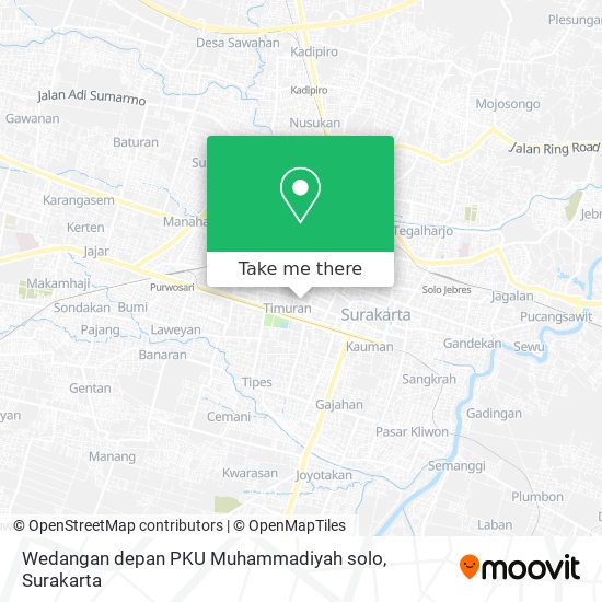 Wedangan depan PKU Muhammadiyah solo map