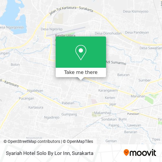 Syariah Hotel Solo By Lor Inn map