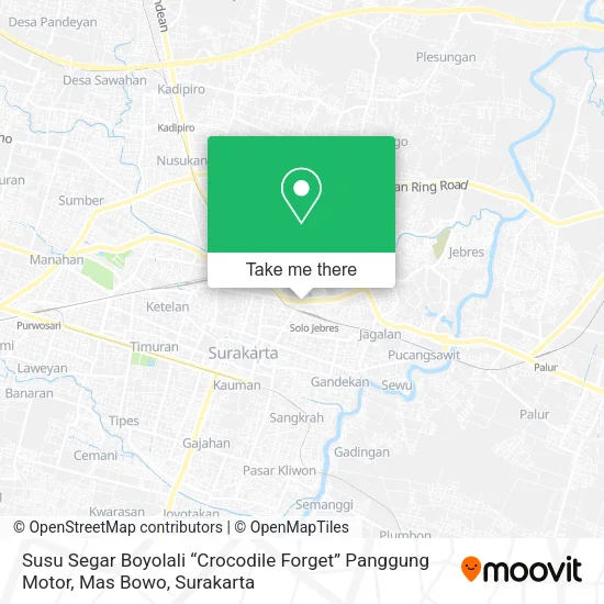 Susu Segar Boyolali “Crocodile Forget” Panggung Motor, Mas Bowo map