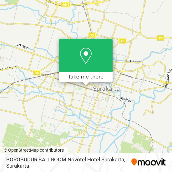 BOROBUDUR BALLROOM Novotel Hotel Surakarta map