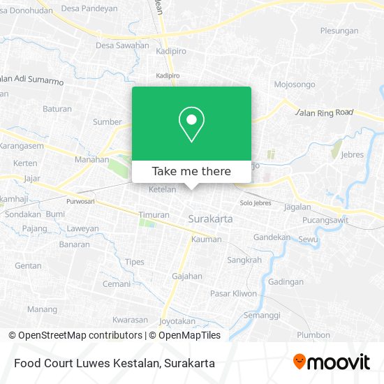 Food Court Luwes Kestalan map