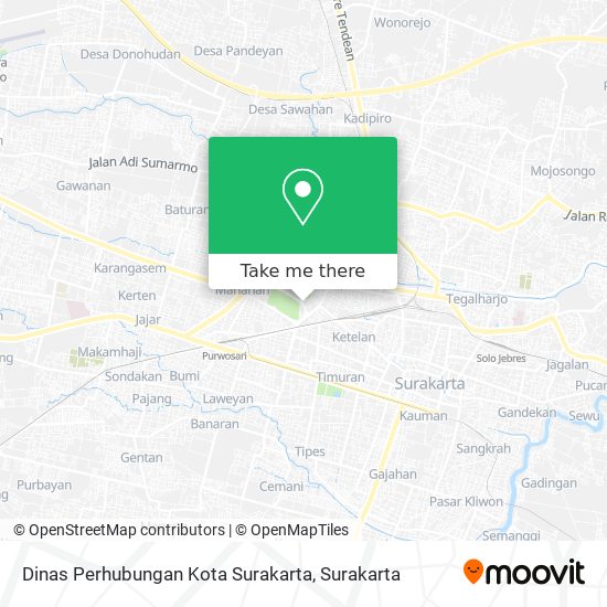 Dinas Perhubungan Kota Surakarta map