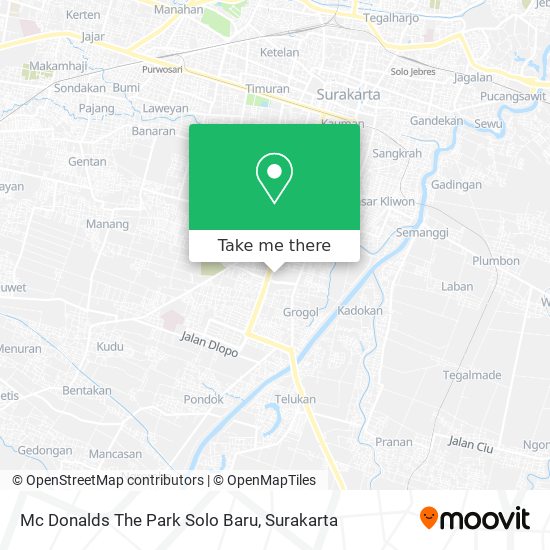 Mc Donalds The Park Solo Baru map