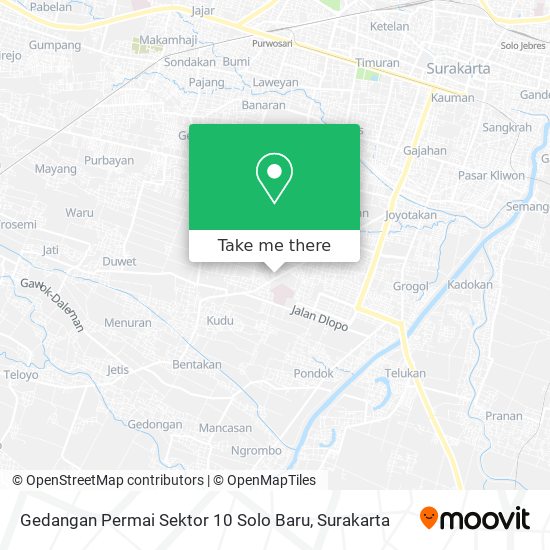 Gedangan Permai Sektor 10 Solo Baru map