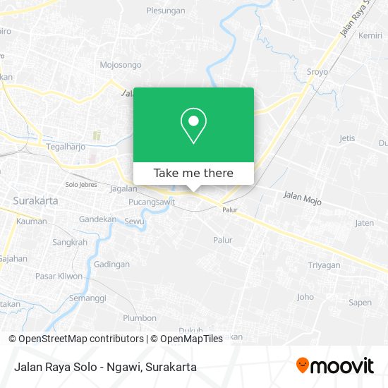 Jalan Raya Solo - Ngawi map