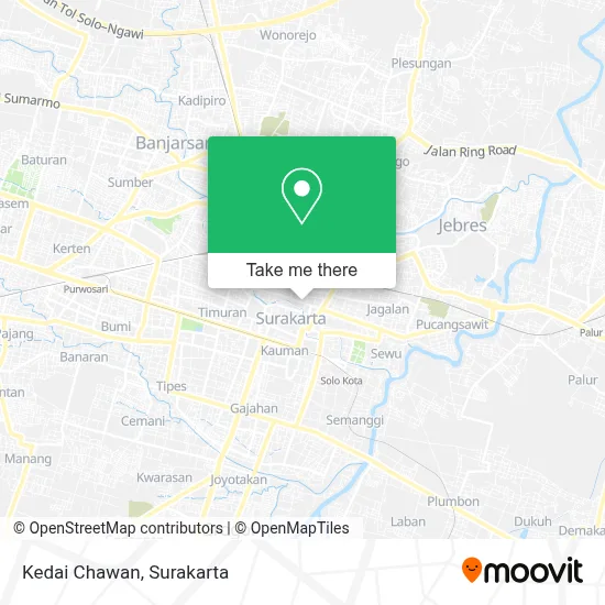 Kedai Chawan map