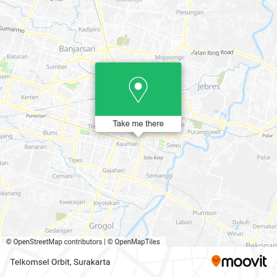 Telkomsel Orbit map