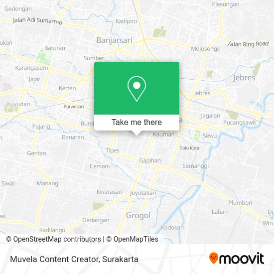 Muvela Content Creator map