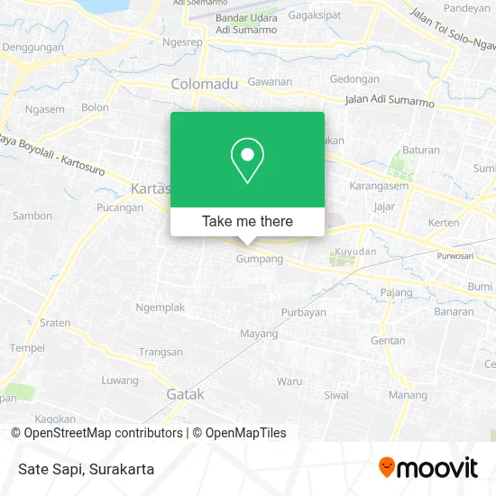 Sate Sapi map