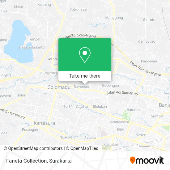 Faneta Collection map