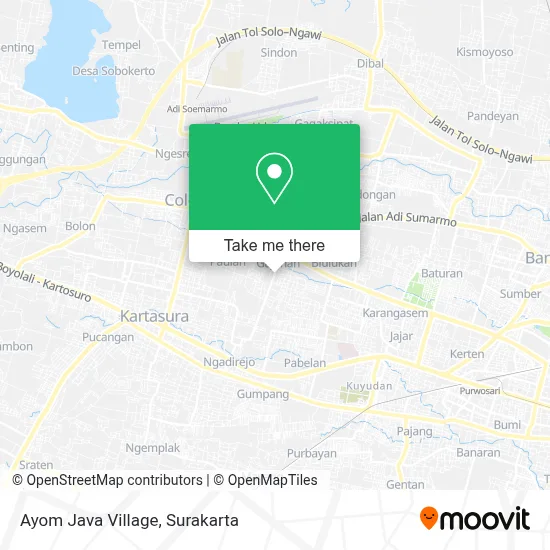 Ayom Java Village map