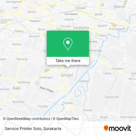 Service Printer Solo map