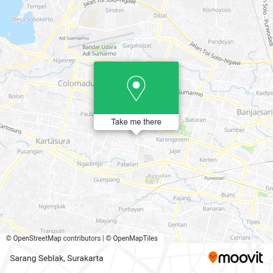 Sarang Seblak map