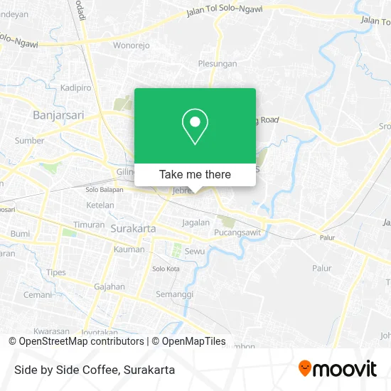Side by Side Coffee map