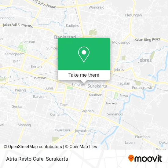 Atria Resto Cafe map