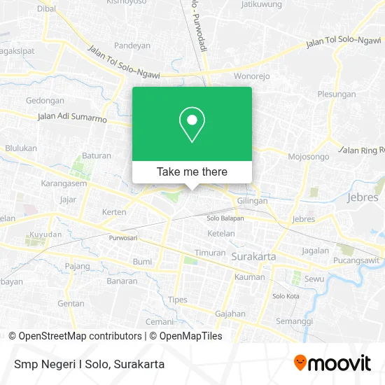Smp Negeri I Solo map