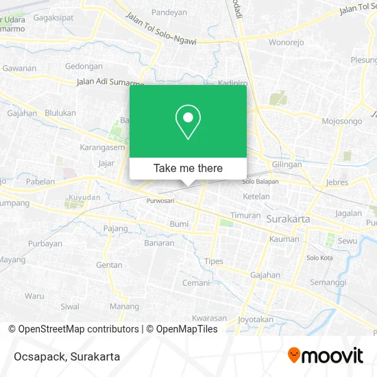 Ocsapack map