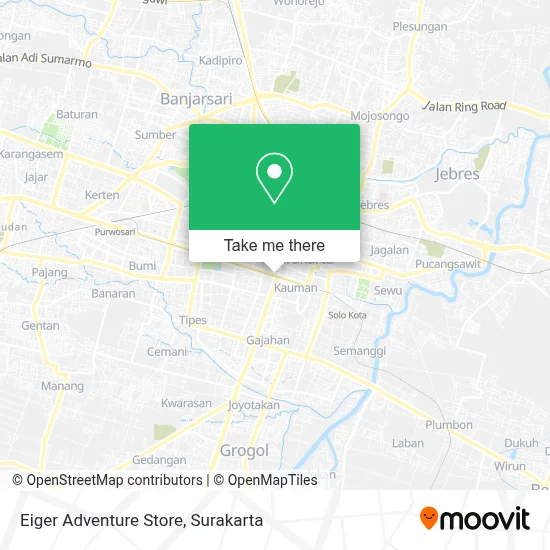 Eiger Adventure Store map