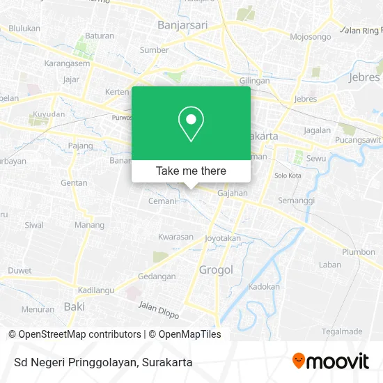 Sd Negeri Pringgolayan map