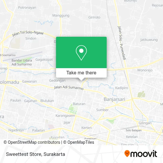 Sweettest Store map
