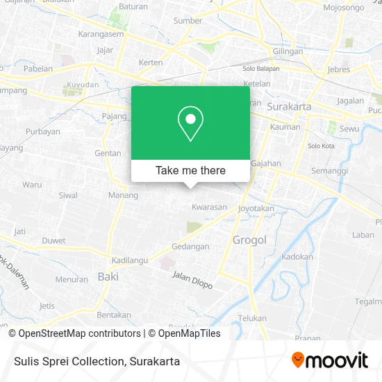 Sulis Sprei Collection map
