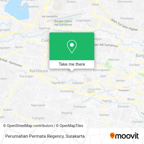 Perumahan Permata Regency map