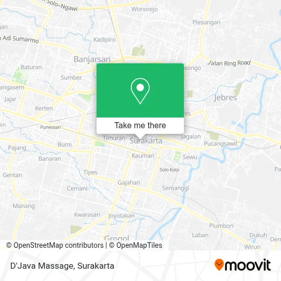 D'Java Massage map