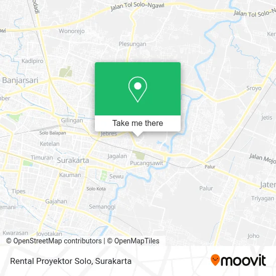 Rental Proyektor Solo map