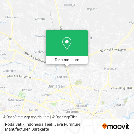 Roda Jati - Indonesia Teak Java Furniture Manufacturer map