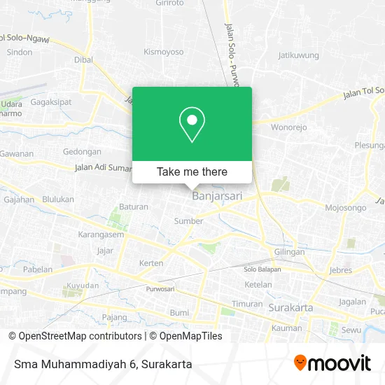 Sma Muhammadiyah 6 map