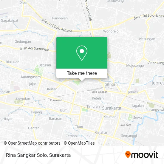 Rina Sangkar Solo map