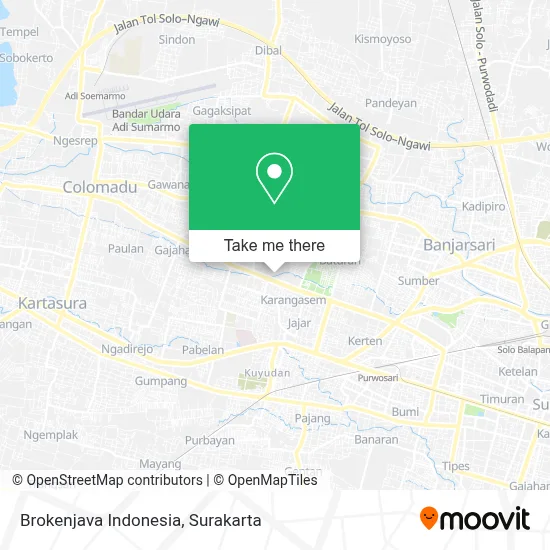 Brokenjava Indonesia map