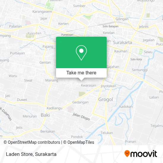 Laden Store map