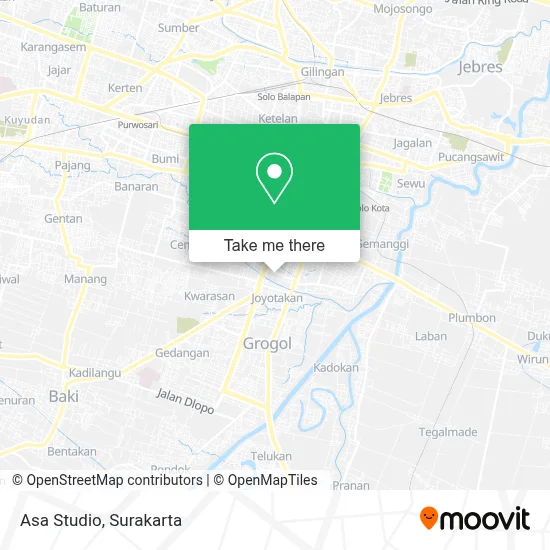 Asa Studio map