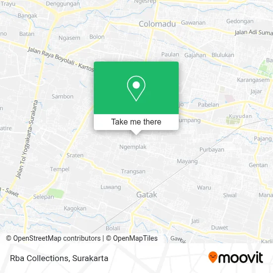 Rba Collections map