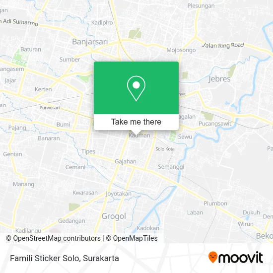 Famili Sticker Solo map