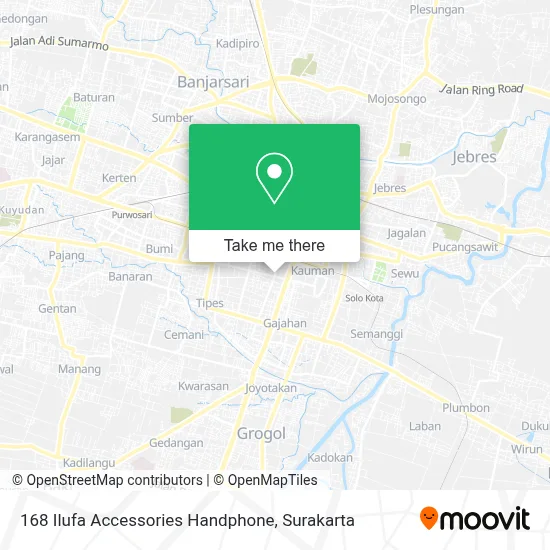 168 Ilufa Accessories Handphone map