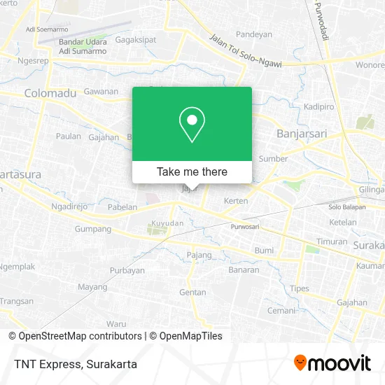 Tnt Express map