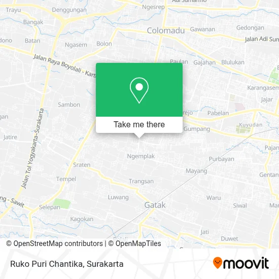 Ruko Puri Chantika map
