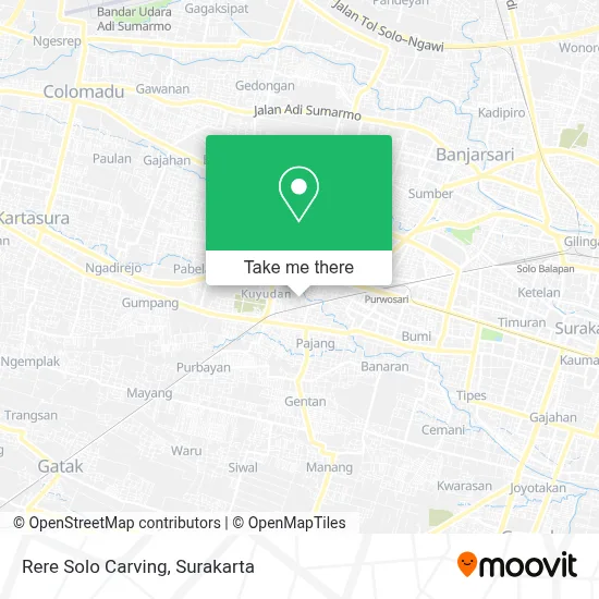 Rere Solo Carving map